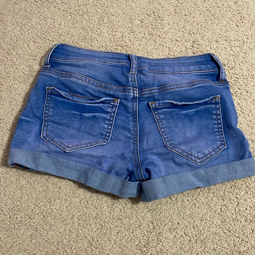 SO Favorite Ripped Low Rise Denim Shorts - Picture 4 of 4